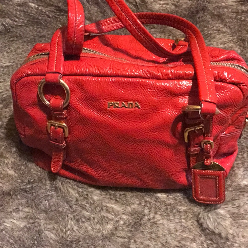 Prada patent leather bag